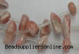 CRC159 15.5 inches 3*6mm - 5*12mm chips Argentina rhodochrosite beads