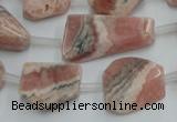 CRC160 15.5 inches 8*10mm - 13*20mm nuggets Argentina rhodochrosite beads