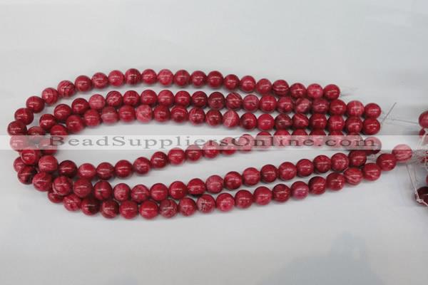 CRC19 15.5 inches 10mm round dyed rhodochrosite gemstone beads