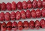 CRC21 15.5 inches 7*11mm rondelle dyed rhodochrosite gemstone beads