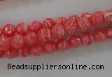 CRC401 15.5 inches 6mm faceted round synthetic rhodochrosite beads