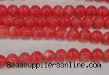 CRC501 15.5 inches 6mm round synthetic rhodochrosite beads