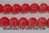 CRC503 15.5 inches 10mm round synthetic rhodochrosite beads