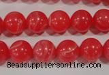 CRC504 15.5 inches 12mm round synthetic rhodochrosite beads