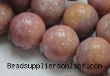 CRC56 15.5 inches 20mm round rhodochrosite gemstone beads wholesale