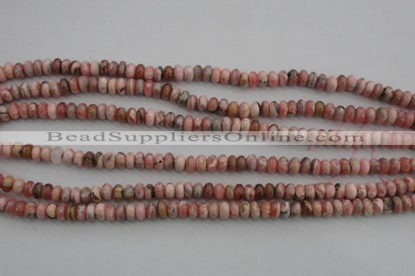 CRC752 15.5 inches 4*6mm rondelle rhodochrosite beads wholesale