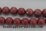 CRC802 15.5 inches 8mm faceted round Brazilian rhodochrosite beads