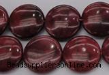 CRC818 15.5 inches 20mm flat round Brazilian rhodochrosite beads