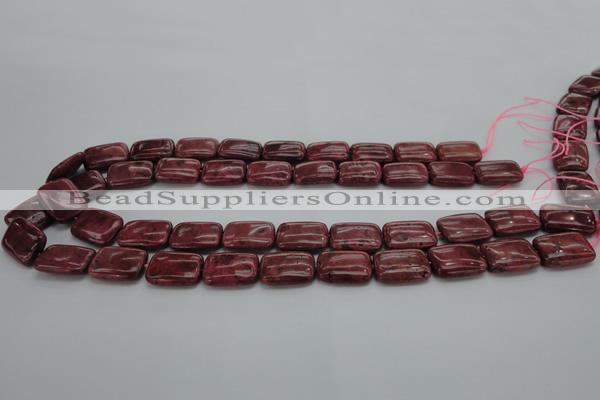 CRC823 15.5 inches 13*18mm rectangle Brazilian rhodochrosite beads