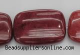 CRC827 15.5 inches 30*40mm rectangle Brazilian rhodochrosite beads