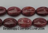 CRC831 15.5 inches 10*14mm oval Brazilian rhodochrosite beads