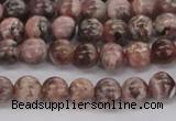 CRC901 15.5 inches 6mm round natural rhodochrosite beads