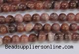 CRC911 15.5 inches 4mm round natural rhodochrosite beads