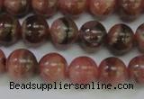 CRC915 15.5 inches 8mm round natural rhodochrosite beads