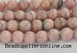 CRC921 15.5 inches 6mm round natural rhodochrosite beads