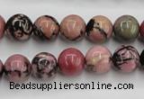 CRD03 15.5 inches 10mm round natural rhodonite gemstone beads