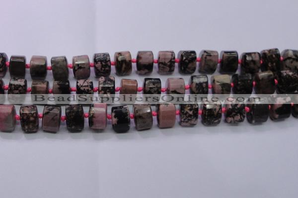 CRD20 15.5 inches 11*15*15mm faceted triangle rhodonite gemstone beads