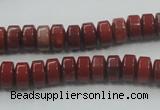 CRE05 16 inches 5*8mm rondelle natural red jasper beads wholesale