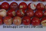 CRE302 15.5 inches 8mm round red jasper beads wholesale