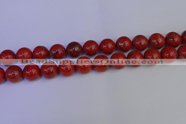 CRE308 15.5 inches 20mm round red jasper beads wholesale