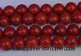 CRE310 15.5 inches 4mm round red jasper beads wholesale