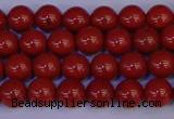 CRE321 15.5 inches 6mm round red jasper beads wholesale