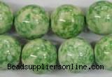 CRF187 15.5 inches 18mm round dyed rain flower stone beads wholesale