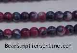 CRF273 15.5 inches 3mm round dyed rain flower stone beads