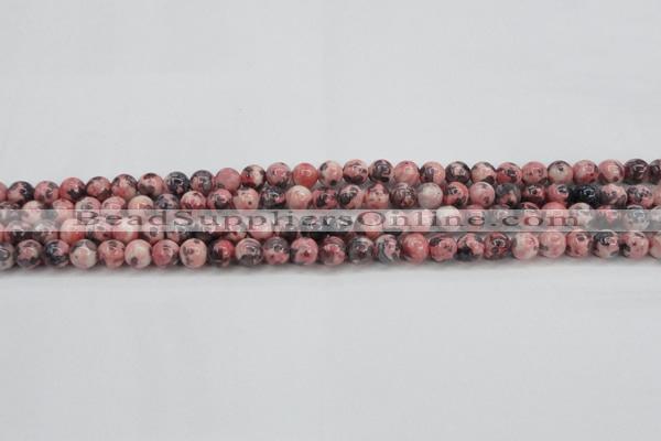 CRF300 15.5 inches 4mm round dyed rain flower stone beads wholesale