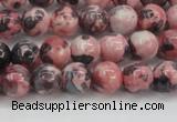 CRF301 15.5 inches 6mm round dyed rain flower stone beads wholesale