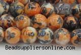 CRF324 15.5 inches 10mm round dyed rain flower stone beads wholesale