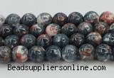 CRF328 15.5 inches 4mm round dyed rain flower stone beads wholesale