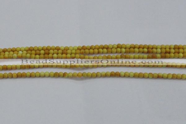 CRF436 15.5 inches 3mm round dyed rain flower stone beads wholesale