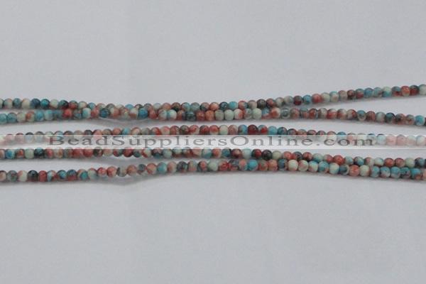 CRF450 15.5 inches 3mm round dyed rain flower stone beads wholesale