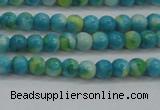 CRF451 15.5 inches 3mm round dyed rain flower stone beads wholesale