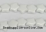 CRG06 15.5 inches 12*12mm star white agate gemstone beads wholesale