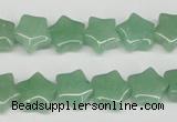 CRG10 15.5 inches 12*12mm star green aventurine gemstone beads