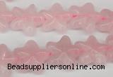 CRG25 15.5 inches 16*16mm star rose quartz gemstone beads wholesale