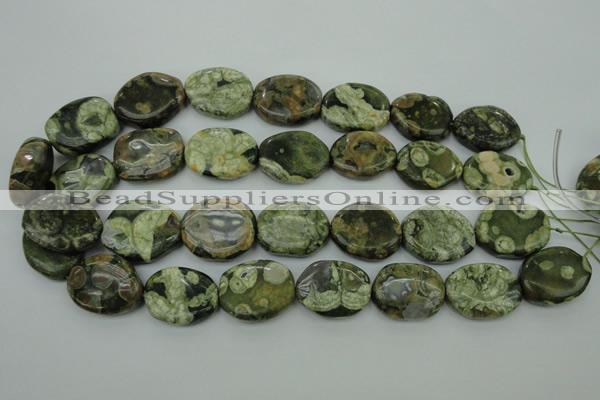 CRH149 15.5 inches 20*26mm freeform rhyolite gemstone beads