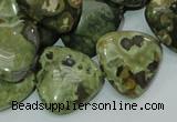 CRH33 15.5 inches 20*20mm triangle rhyolite beads wholesale