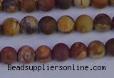 CRH511 15.5 inches 6mm round matte rhyolite gemstone beads