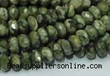 CRH52 15.5 inches 5*8mm faceted rondelle rhyolite beads wholesale