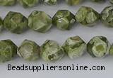 CRH535 15.5 inches 6mm faceted nuggets rhyolite gemstone beads