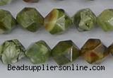 CRH542 15.5 inches 8mm faceted nuggets rhyolite beads wholesale