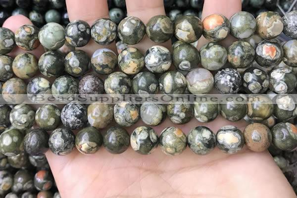 CRH563 15.5 inches 10mm round rhyolite beads wholesale