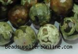 CRH60 15.5 inches 18mm faceted round rhyolite beads wholesale