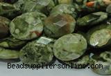 CRH91 15.5 inches 16*20mm faceted oval rhyolite beads wholesale