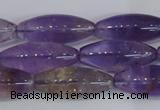 CRI100 15.5 inches 12*30mm rice natural ametrine gemstone beads