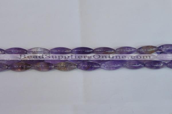 CRI100 15.5 inches 12*30mm rice natural ametrine gemstone beads