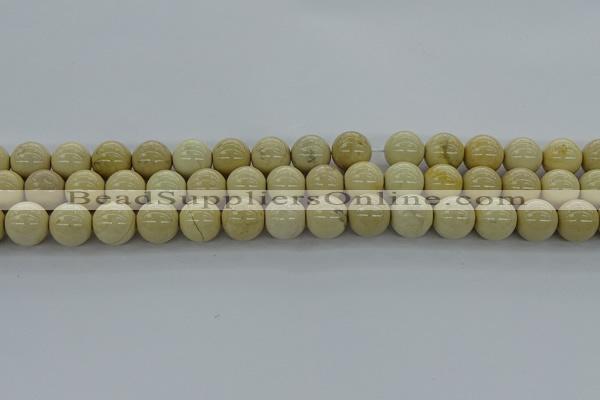 CRI205 15.5 inches 14mm round riverstone beads wholesale